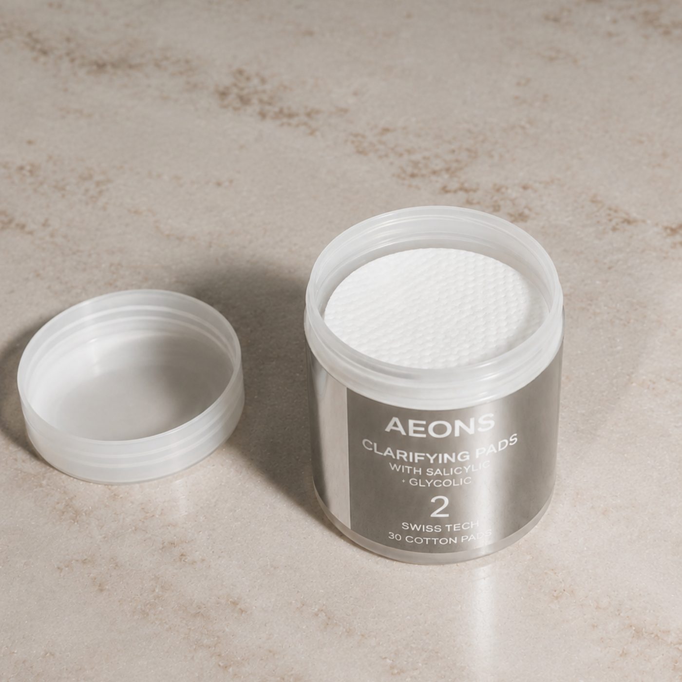 ÆONS Clarifying Pads open on counter
